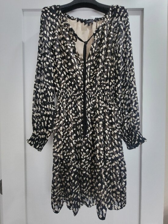 Theory Angled Seam Dress Square Silk - New With Tag - Size S - Picture 2 of 7